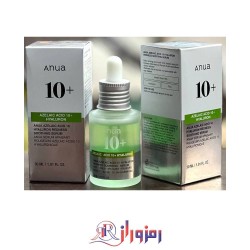 سرم آزلائیک اسید ۱۰ ٪ هیالورون آنوا ضد التهاب و قرمزی 30 میل